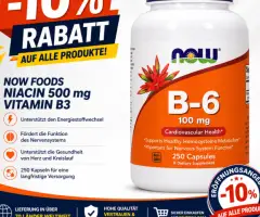 💊 Now Vitamin B6 Pyridoxine 100 mg – 250 tablets