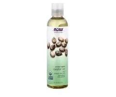 NOW Foods Organic Castor Oil 8 fl oz – Natural Skin & Hair Care Oil