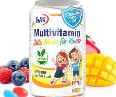 EuRho Vital Multivitamin Jelly Beans for Kids – 90 gummies